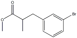 methyl 3-(3-bromophenyl)-2-methylpropanoate 结构式