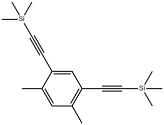 1,5-二甲基-2,4-双[2-(三甲基硅基)乙炔基]苯 结构式