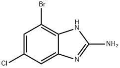 4-溴-6-氯-1H-苯并[D]咪唑-2-胺 结构式