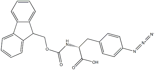 4-Azido-N-Fmoc-D-phenylalanine 结构式