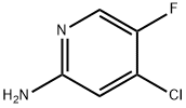 4-氯-5-氟吡啶-2-胺 结构式