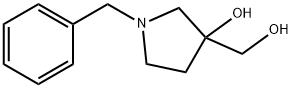 1-苄基-3-(羟甲基)吡咯烷-3-醇 结构式