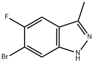 6-溴-5-氟-3-甲基吲唑 结构式