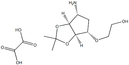 2-((3AR,4S,6R,6AS)-6-AMINO-2,2-DIMETHYLTETRAHYDRO-3AH-CYCLOPENTA[D][1,3]DIOXOL-4-YLOXY)ETHANOL OXALA 结构式