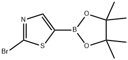 2-bromo-5-(4,4,5,5-tetramethyl-1,3,2-dioxaborolan-2-yl)thiazole 结构式