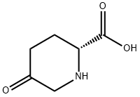 (2R)-5-氧代哌啶-2-羧酸 结构式