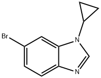 6-溴-1-环丙基-1H-苯并咪唑 结构式