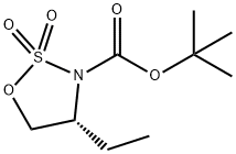 (R)-tert-Butyl 4-ethyl-1,2,3-oxathiazolidine-3-carboxylate 2,2-dioxide 结构式