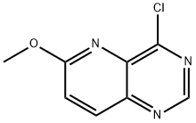 4-氯-6-甲氧基吡啶并[3,2-D]嘧啶 结构式