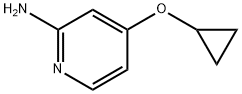 4-(CYCLOPROPYLOXY)-2-PYRIDINAMINE|||4-(环丙基氧基)吡啶-2-胺 结构式