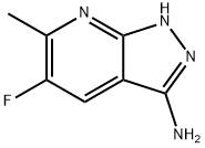 5-氟-6-甲基-1H-吡唑并[3,4-B]吡啶-3-胺 结构式