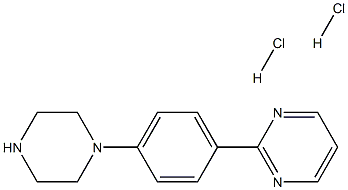 2-(4-哌嗪-1-基-苯基)-嘧啶二盐酸盐 结构式