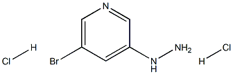 5-溴-3-肼基吡啶双盐酸盐 结构式