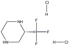 (S)-2-三氟甲基-哌嗪二盐酸盐 结构式
