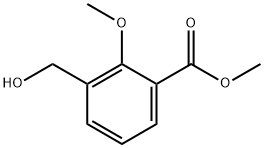 3-(羟甲基)-2-甲氧基苯甲酸甲酯 结构式