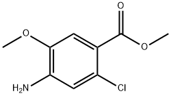 4-Amino-2-chloro-5-methoxy-benzoic acid methyl ester 结构式