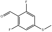 2,6-二氟-4-(甲硫基)苯甲醛 结构式