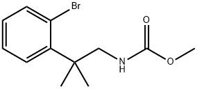 methyl 2-(2-bromophenyl)-2-methylpropylcarbamate 结构式