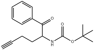 TERT-BUTYL(1-OXO-1-PHENYLHEX-5-YN-2-YL)CARBAMATE 结构式