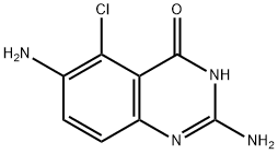 2,6-二氨基-5-氯-4(3H)喹唑啉酮 结构式