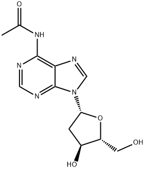 N6-乙酰基-2'-脱氧腺苷 结构式