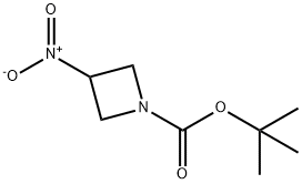 3-硝基氮杂环丁烷-1-羧酸叔丁酯 结构式