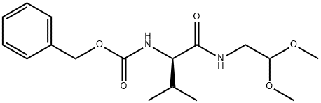 (R)-benzyl (1-((2,2-dimethoxyethyl)amino)-3-methyl-1-oxobutan-2-yl)carbamate 结构式