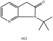 1-(tert-butyl)-1,3-dihydro-2H-pyrrolo[2,3-b]pyridin-2-one 结构式