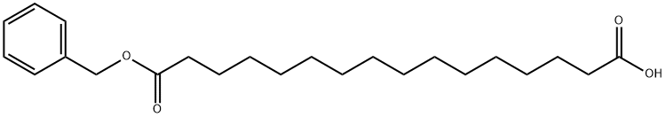 十六碳二酸单苄酯 结构式