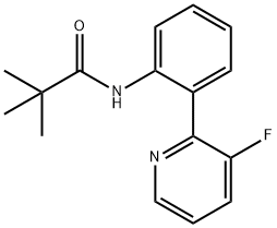 N-(2-(3-fluoropyridin-2-yl)phenyl)pivalamide 结构式