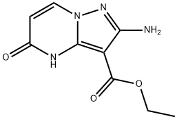2-氨基-5-氧代-4,5-二氢吡唑啉[1,5-A]嘧啶-3-羧酸乙酯 结构式