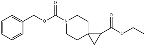 6-benzyl 1-ethyl 6-azaspiro[2.5]octane-1,6-dicarboxylate 结构式