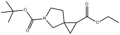 5-叔丁基 1-乙基 5-氮杂螺[2.4]庚烷-1,5-二羧酸酯 结构式