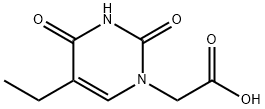 化合物 5-ETHYLURACIL-1-YL ACETIC ACID 结构式