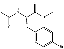 methyl 2-acetamido-3-(4-bromophenyl)propanoate 结构式