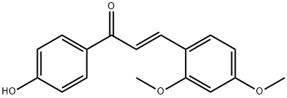 4-O-甲基刺甘草查尔酮 结构式