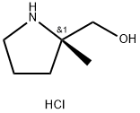 (S)-(2-Methylpyrrolidin-2-yl)methanol hydrochloride 结构式