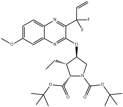 3-氯-2-(1,1-二氟烯丙基)-6-甲氧基喹喔啉 结构式