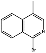 1-溴-4-甲基异喹啉 结构式