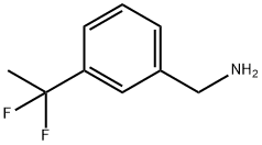 3-(1,1-二氟乙基)-苯甲胺 结构式