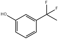 3-(1,1-二氟乙基)-苯酚 结构式