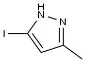 5-碘-3-甲基-1H-吡唑 结构式