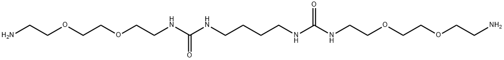 1,1'-(butane-1,4-diyl)bis(3-(2-(2-(2-aminoethoxy)ethoxy)ethyl)urea) 结构式