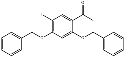 1-(2,4-Bis(benzyloxy)-5-iodophenyl)ethanone 结构式