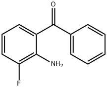 (2-氨基-3-氟苯基)(苯基)甲酮 结构式