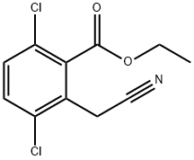 ethyl 3,6-dichloro-2-(cyanomethyl)benzoate 结构式