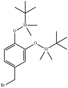 1,2-双[(叔丁基二甲基硅基)氧基]-4-(溴甲基)苯 结构式