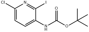 (6-CHLORO-2-IODO-PYRIDIN-3-YL)-CARBAMIC ACID TERT-BUTYL ESTER 结构式