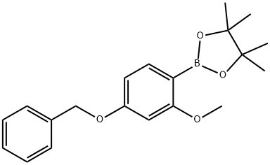 4-Benzyloxy-2-methoxyphenylboronic acid pinacol ester 结构式