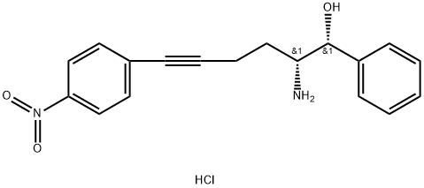(1R,2R)-2-AMINO-6-(4-NITROPHENYL)-1-PHENYLHEX-5-YN-1-OLHYDROCHLORIDE 结构式